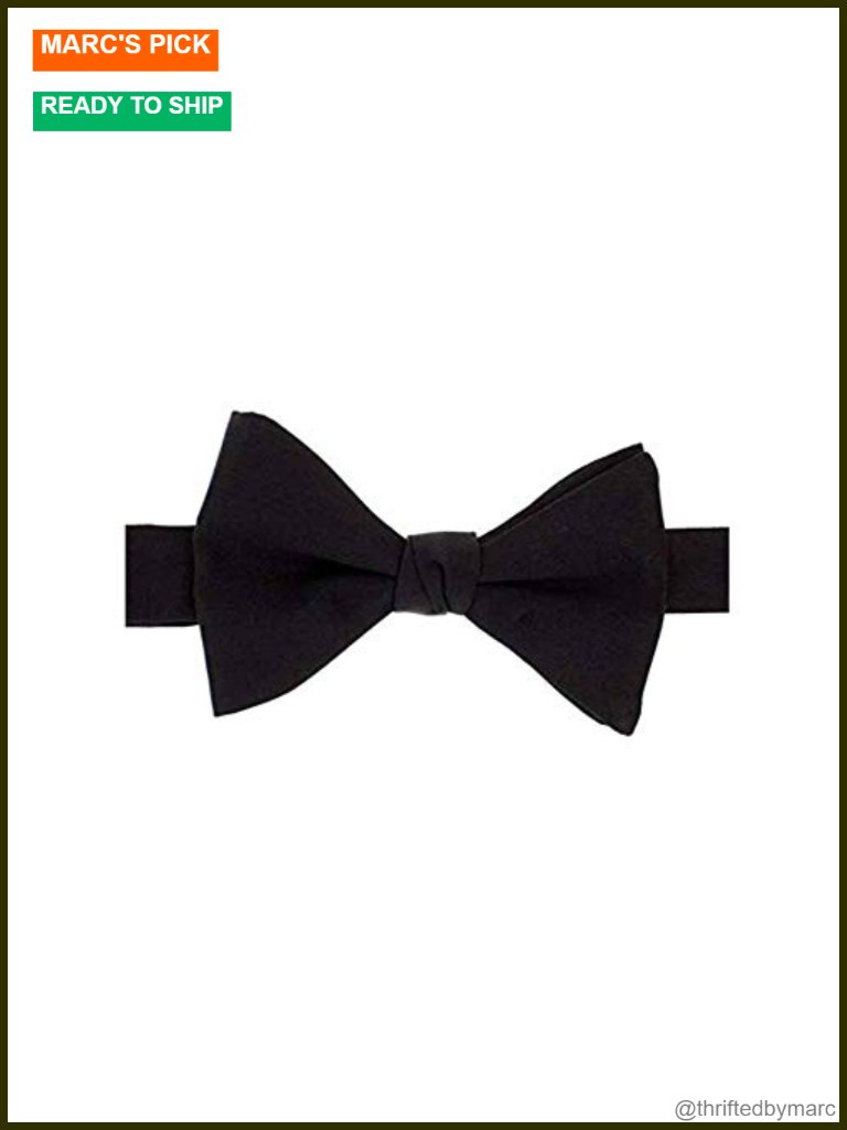 100% Italian Silk Pre-Tied Bow Tie - Handmade In Usa